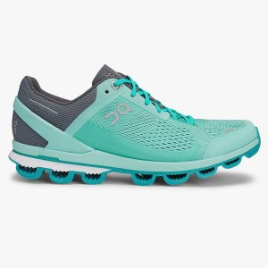 AZURE Women's On Running Cloudsurfer 5 Road Running Shoes | 9502316_PH