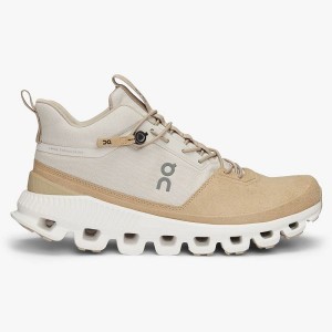 Beige / Brown Women's On Running Cloud Hi Sneakers | 7148326_PH