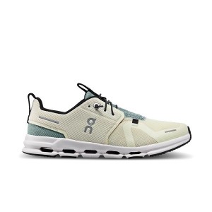 Beige / Green Kids' On Running Cloud Sky Running Shoes | 187623_PH