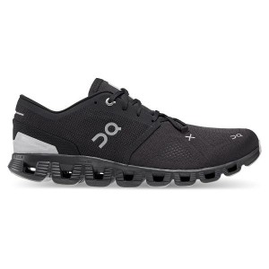 Black Men's On Running Cloud X 3 Road Running Shoes | 1348705_PH