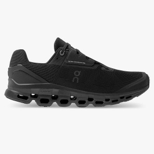 Black Men's On Running Cloudstratus 2 Road Running Shoes | 7650432_PH