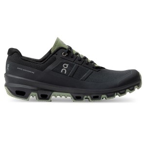 Black Men's On Running Cloudventure Trail Running Shoes | 9128547_PH