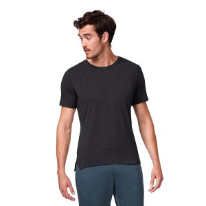 Black Men's On Running Comfort-T 2 T Shirts | 6328019_PH