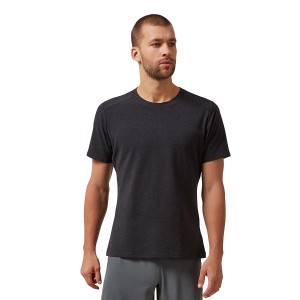 Black Men's On Running On-T 1 T Shirts | 6408125_PH