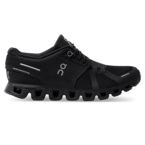 Black Women's On Running Cloud 5 Sneakers | 641357_PH