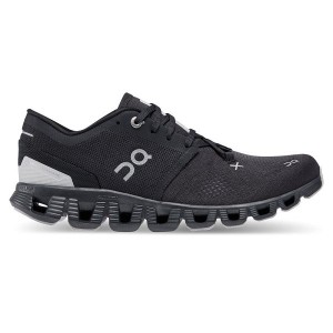 Black Women's On Running Cloud X 3 Road Running Shoes | 8159046_PH