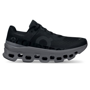 Black Women's On Running Cloudmonster Road Running Shoes | 8967421_PH