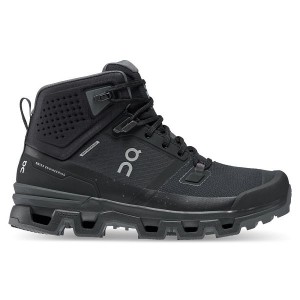 Black Women's On Running Cloudrock 2 Waterproof Hiking Boots | 3890765_PH