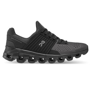 Black Women's On Running Cloudswift Road Running Shoes | 4271568_PH