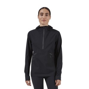 Black Women's On Running Waterproof Anorak Jackets | 3967018_PH