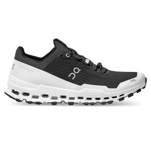 Black / White Men's On Running Cloudultra Trail Running Shoes | 4528097_PH