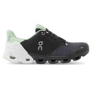 Black / White Women's On Running Cloudflyer 3 Wide Road Running Shoes | 8351742_PH