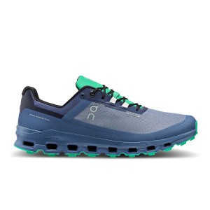 Blue Men's On Running Cloudvista Waterproof Trail Running Shoes | 6157028_PH