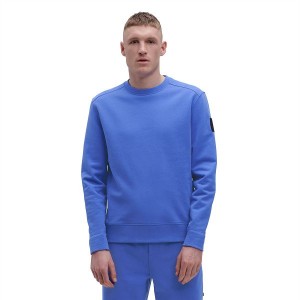 Blue Men's On Running Crew Neck Sweatshirts | 9702514_PH