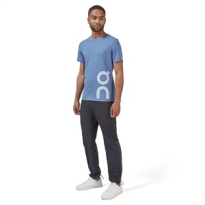 Blue Men's On Running Graphic-T 1 T Shirts | 198726_PH