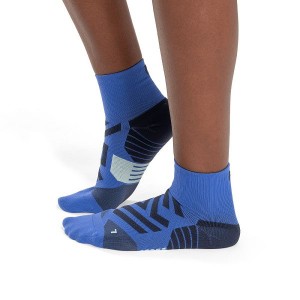 Blue Women's On Running Performance Mid Socks | 4635180_PH