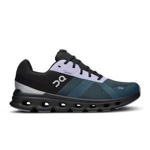 Blue / Black Men's On Running Cloudrunner Waterproof Road Running Shoes | 1439605_PH