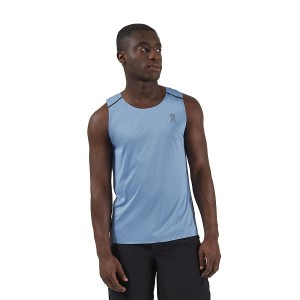 Blue / Black Men's On Running Tank-T Tanks | 9652104_PH