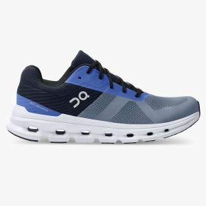 Blue / Navy Men's On Running Cloudrunner 4 Road Running Shoes | 2503891_PH