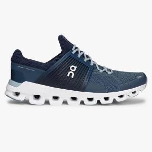 Blue / Navy Men's On Running Cloudswift 1 Road Running Shoes | 6432507_PH