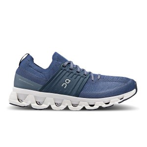 Blue / Navy Men's On Running Cloudswift 3 Road Running Shoes | 5964310_PH