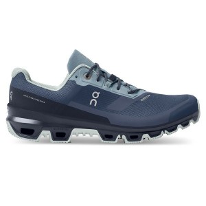 Blue / Navy Men's On Running Cloudventure Waterproof 3 Trail Running Shoes | 7460583_PH