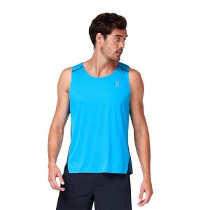 Blue / Navy Men's On Running Tank-T Tanks | 7896403_PH