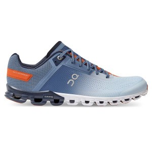 Blue / Orange Men's On Running Cloudflow Road Running Shoes | 4601579_PH