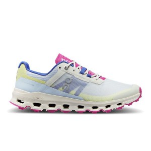 Blue / Yellow Women's On Running Cloudvista Trail Running Shoes | 5216038_PH