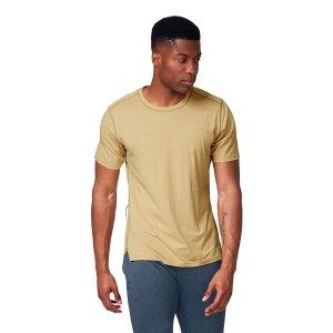 Brown Men's On Running Comfort-T 2 T Shirts | 9054138_PH