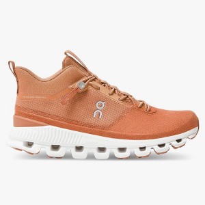 Brown Women's On Running Cloud Hi Sneakers | 1428507_PH