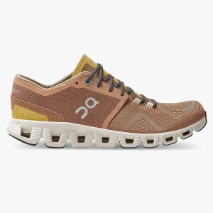 Brown Women's On Running Cloud X 2 Road Running Shoes | 7085139_PH