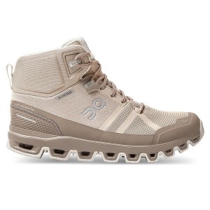 Brown Women's On Running Cloudrock Waterproof Hiking Boots | 4125709_PH