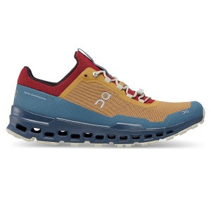 Brown / Navy Men's On Running Cloudultra Trail Running Shoes | 2683910_PH