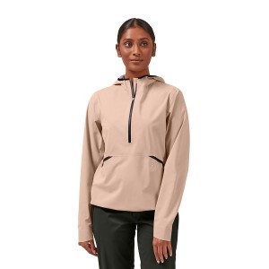 Brown / Rose Women's On Running Waterproof Anorak Jackets | 4813072_PH