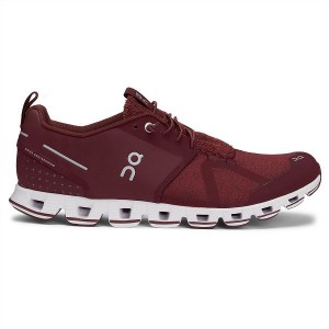 Burgundy Men's On Running Cloud Terry Sneakers | 5901638_PH