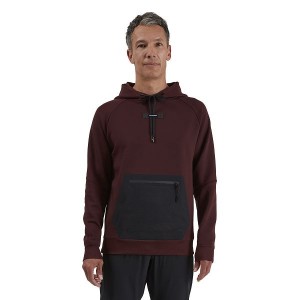 Burgundy Men's On Running Hoodie 2 Hoodies | 5603497_PH