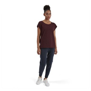 Burgundy Women's On Running On-T 1 T Shirts | 1849735_PH