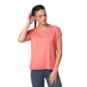 Coral Women's On Running Performance-T 3 T Shirts | 6913827_PH