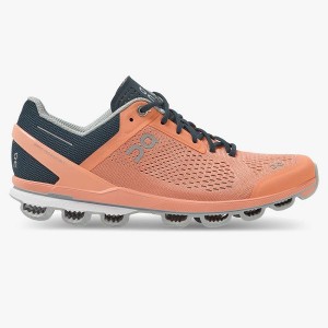 Coral / Navy Women's On Running Cloudsurfer 5 Road Running Shoes | 9825304_PH