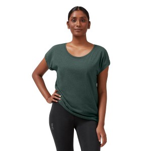 Dark Green Women's On Running On-T 1 T Shirts | 174685_PH