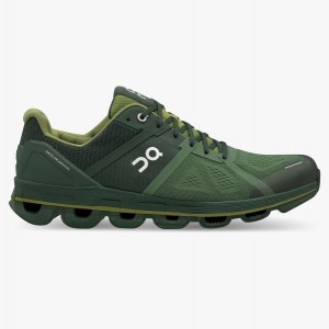 Dark Green / Olive Men's On Running Cloudace 1 Road Running Shoes | 9830654_PH