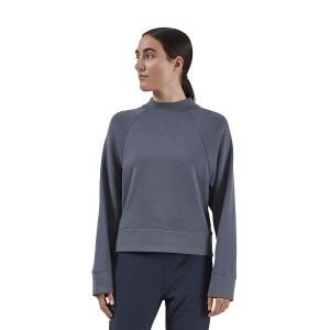 Dark Grey Women's On Running Crew Neck Sweatshirts | 8509147_PH