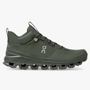 Green Men's On Running Cloud Hi Sneakers | 7316284_PH