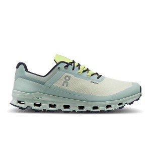 Green Men's On Running Cloudvista Waterproof Trail Running Shoes | 5879230_PH