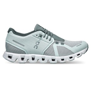 Green Women's On Running Cloud 5 Sneakers | 8460352_PH