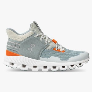 Green Women's On Running Cloud Hi Edge Sneakers | 5649710_PH