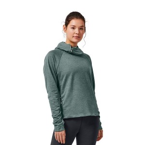 Green Women's On Running Hoodie 1 Hoodies | 587319_PH