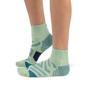 Green Women's On Running Performance Mid Socks | 5729861_PH