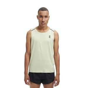 Green / Black Men's On Running Tank-T Tanks | 5930487_PH